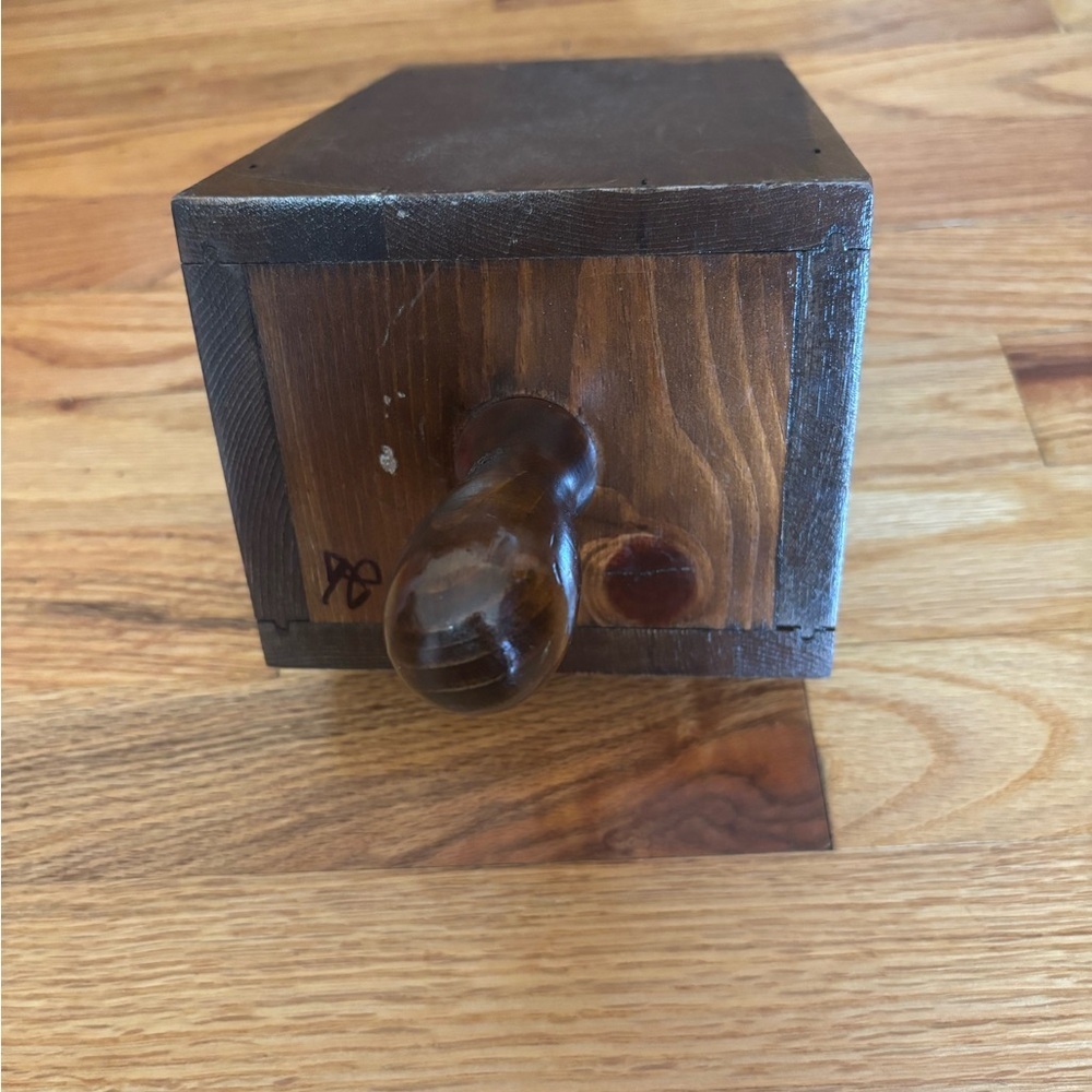 Vintage Wood Colonial Style Scoop Handle Sconce Candle Holder Brown - Picture 6 of 9